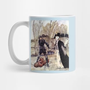 Sir Lancelot and Sir Balin - Arthur Rackham Mug